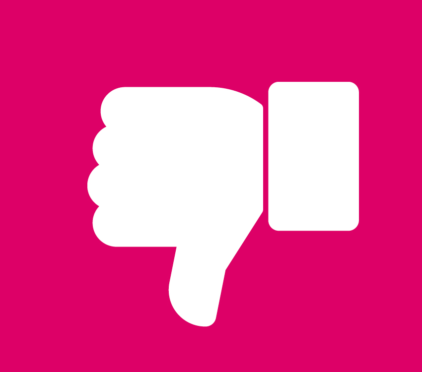 hands that are showing thumbs down 